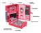 Badger Basket Home & Go Dollhouse Playset Travel & Storage Case with Bed/Bedding for 12-inch Fashion Dolls - Pink/Multi